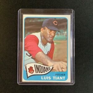 1965 Topps Baseball Luis Tiant #145 RC Rookie Card Cleveland Indians